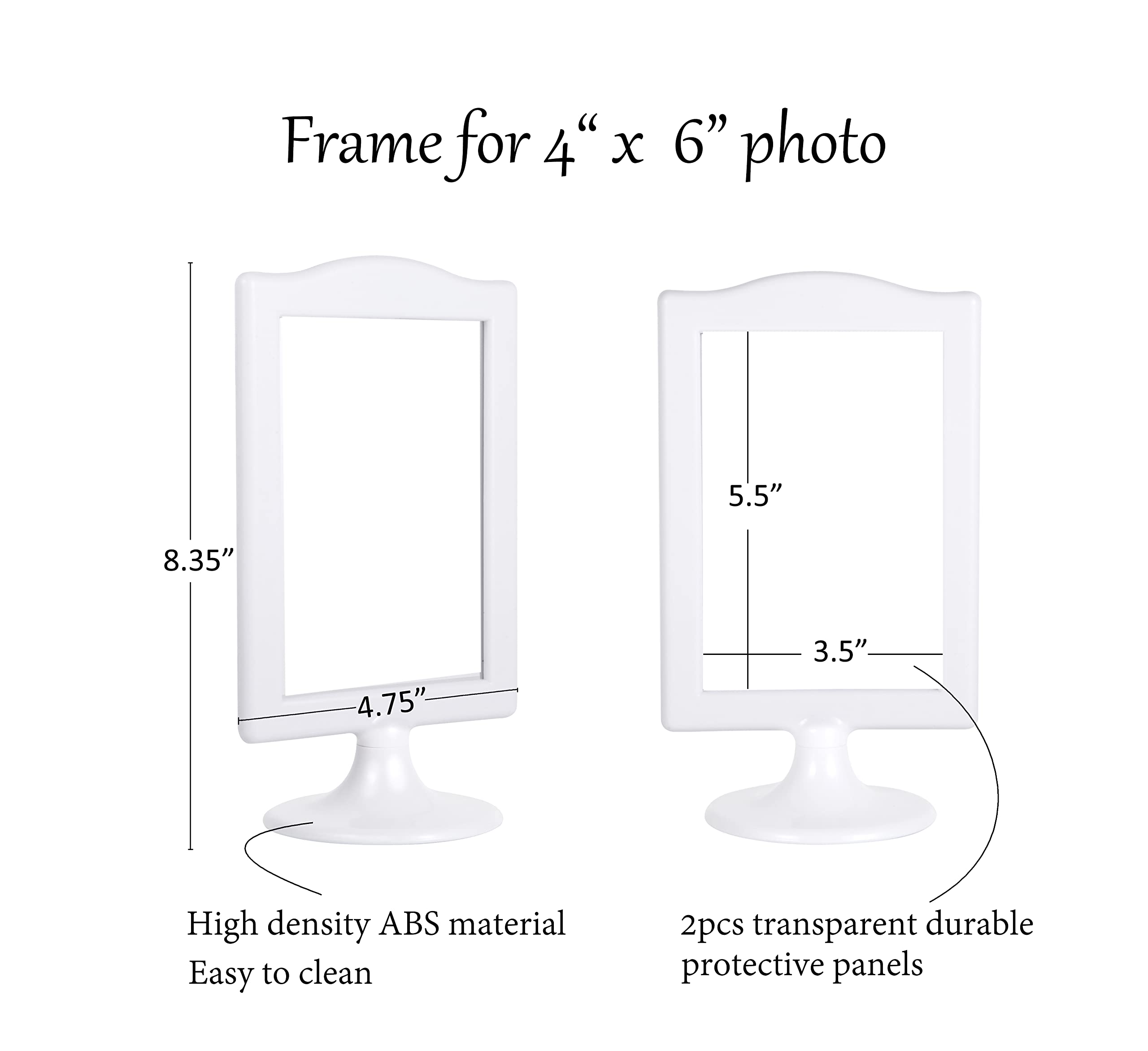 Mua Myraculo Double Sided Standing Picture Frames 4x6 2 Side Pedestal ...