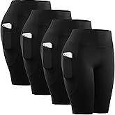 CADMUS 4 or 1 Pack Women's Bike Shorts Leggings Spandex Athletic Shorts