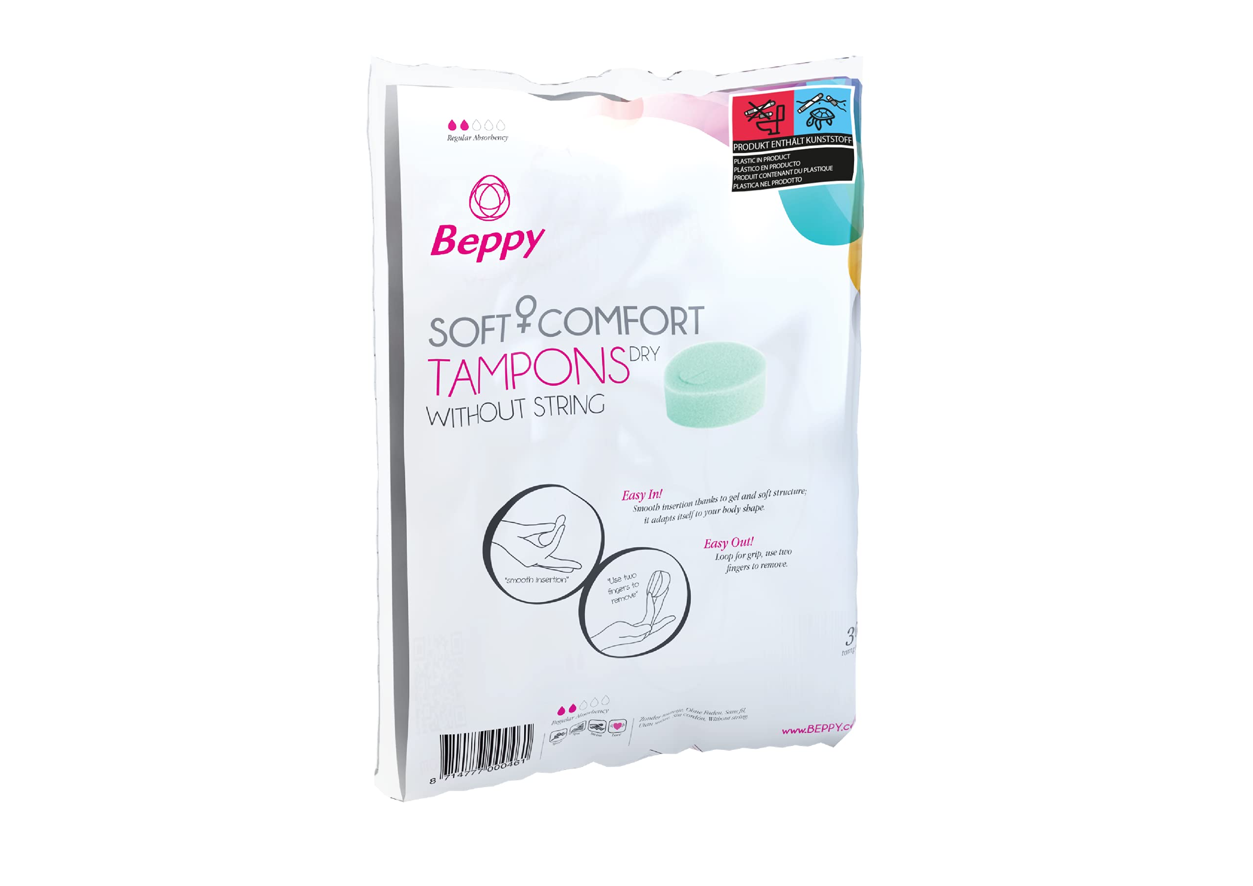 Asha Beppy Soft Comfort Tampons Dry - Pack of 30