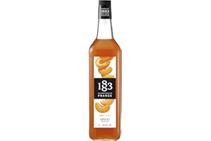 1883 Maison Routin Apricot Flavour Syrup, 1L Glass bottle