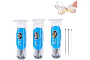 Insect Pins Set - 300 Pieces, Stainless Steel, 3 Sizes (1, 2, 3), Rust-Resistant, Ideal for Preserving Insect Specimens