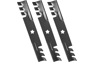 Belleone 3-Pack Mulching Lawn Mower Blades - Heavy Duty Replacement for 48-Inch Decks Replaces O EM 173921, 180054, 173920, 5