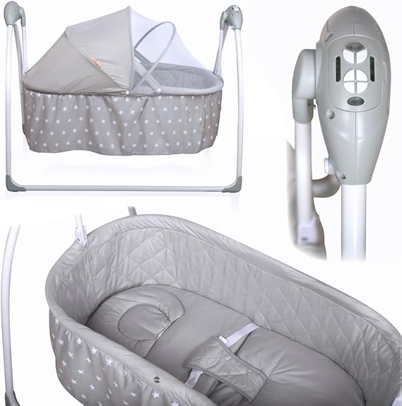 Berceau Electrique Balancoire Bebe Automatique Bascule Bebe Avec Tapis Moustiquaires Kaki Berceaux Lits Cages Berceau Electrique Balancoire Bebe Automatique Bascule Bebe Avec Tapis Moustiquaires Kaki Berceaux Lits Cages