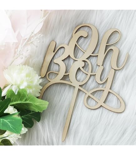 Oh Baby Shower Party Decoration Children's Day Acrylic Cake Decorative Cake Topper-806001
