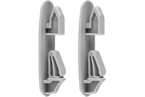 SALUGRE WP8565925 Dishwasher Rack Track Stop Clip (2 Pack) Compatible with Kenmore Whirlpool Maytag KitchenAid Crosley and more Dishwasher, Replacement Part W10082860 W10199682 W10508950 WPW10082861VP 1180483