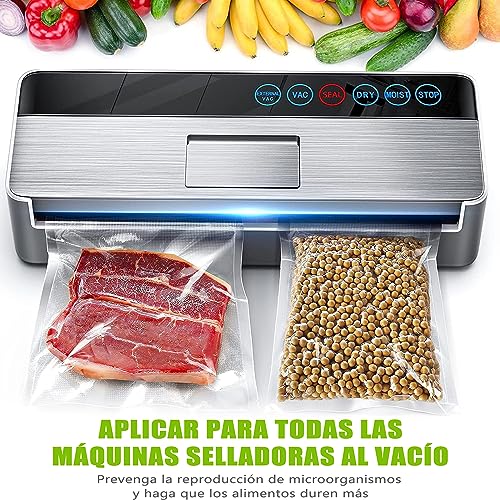 100 Bolsas para Sellar al Vacio Alimentos de 30*20 CM, MYAIOL Bolsas Selladoras al Vacío Precortadas Espesadas, Sin BPA, Grado Comercial, Ideal para Comida Sellada, Preparación de Comidas o Sous Vide