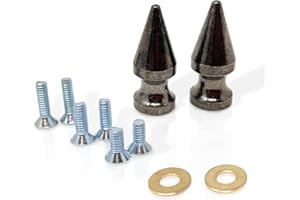 FD Supply Co. Firefighter Helmet Bourke Spikes - Fire Helmet Accessories for Flip Down Eye Shields - Firefighter Gifts for Men (Black)