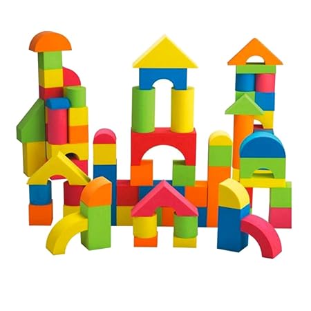 Baoblaze 70- teilig Kinder Schaumstoffe Bauklötze Bausteine aus EVA Lernspielzeug