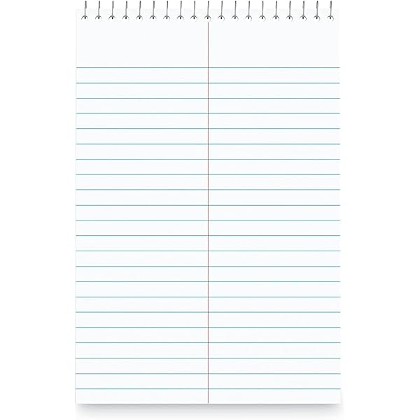 Universal Steno Pads, Gregg Rule, Red Cover, 80 Green-Tint 6 X 9 Sheets UNV86920