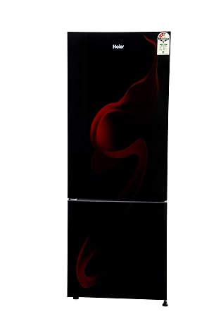 Haier 320 L 3 Star ( 2019 ) Frost-Free Double Door Refrigerator (HRB-3404PSG-E, Spiral Glass Black)