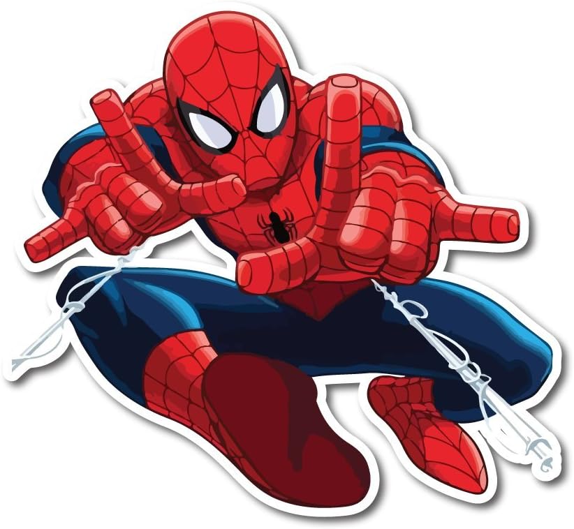 Platinum Stuff Spider-Man Sticker Decal for Car Window, Bumper, Laptop, Skateboard, Wall, ETC. PT390 (6")