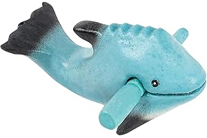 Wooden Instrument - Percussion Musical Tone Block Craft (4" Dolphins Whistle Guiro)