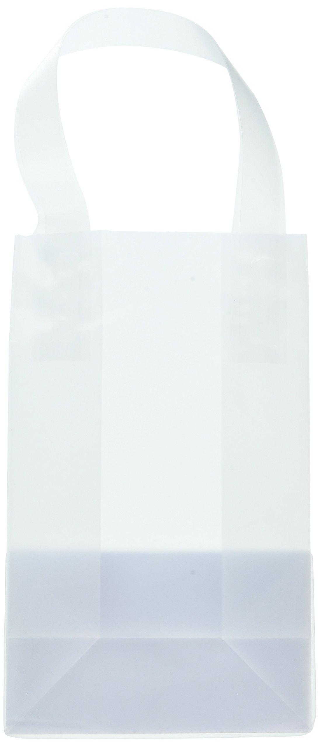 24 Clear 12x6x12 Frosted Plastic Gift Bag with Craft Insert Health & Personal Care