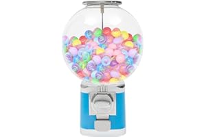 KAHYKLQI Vending Machine Twister Ball Dispenser,Coin Operated Gumball Machines,Capsule Toys Candy Dispenser with Lock Key for Game Halls,Retail Stores,Amusement Parks,Sky Blue