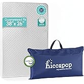Hiccapop Playard Mattress Pad (38"x26"x1.25"), Playpen Pad, Portable Crib Mattress with Carry Bag, 1.25" Thick