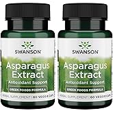Swanson Full Spectrum Asparagus Young Shoots 400 mg 60 Caps (2 Pack)