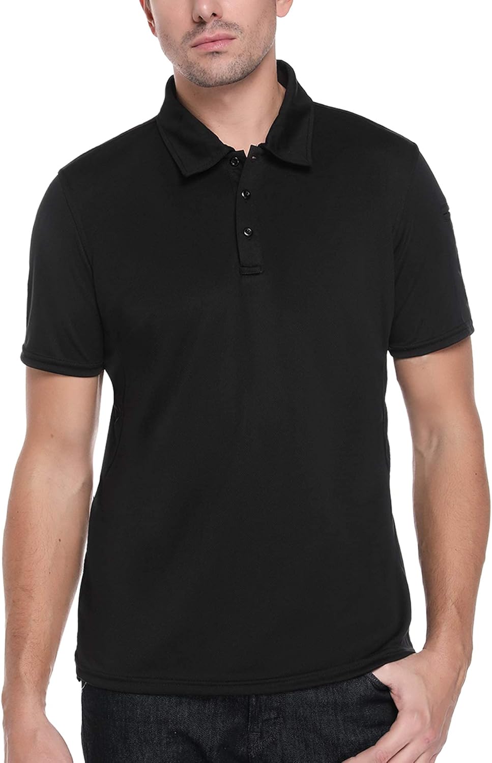 Sykooria Men's Long Sleeve Polo Shirts Military Pullover Outdoor Goft T-Shirt Army Top Tee Shirt: Clothing