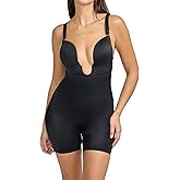 BCBGMAXAZRIA womens Plunge Push Up Shaping Convertible Bodysuit