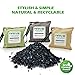 DRIVE Natural Car Air Freshener (Gray) - Best Auto Purifier is Certified Moso Bamboo Activated Charcoal 220g - Unscented Deodorizer, Drying Bag Removes Allergens & Moisture - Prevents Bacteria, Mildew