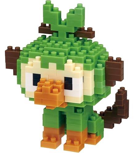 Nanoblock NAN21611 Pokemon Scorbunny Flambino Hopplo Building Toy, Multicolored