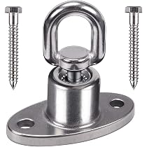 Cintre Acier Inoxydable 300kg - Pour Balançoire, Hamac, Sac De Frappe - Fixation Bois Ou Métal - Lot De 6