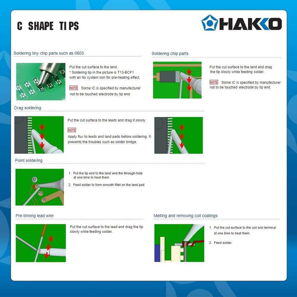 Hakko T34-C4 Soldering Iron Tip for The FX650 Dash, T34-C4 (Bevel 4mm) - Image 4