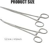 S.F.Pachira 2 Pcs Locking Pliers Piercing Pliers 12.5cm Self-Locking Forceps view 2