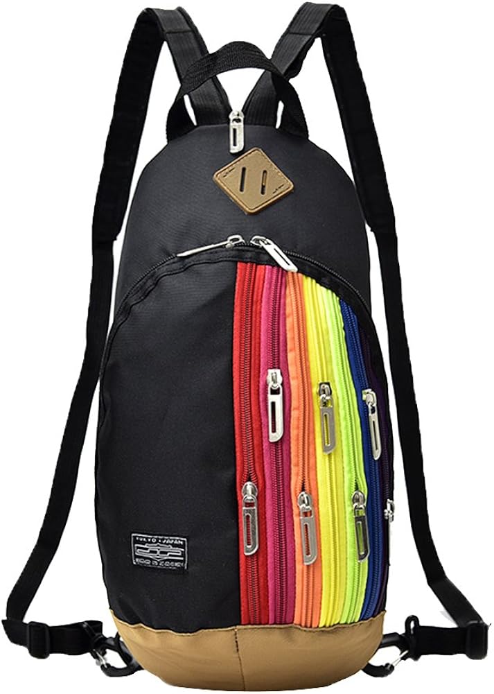 small rainbow backpack