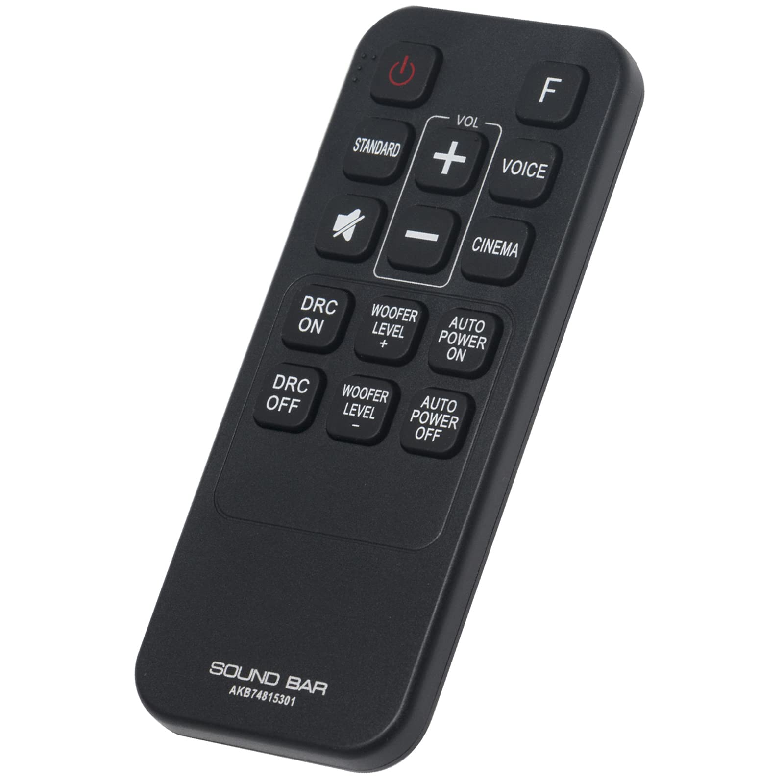 AKB74815301 Replacement Remote Control Fit for LG Sound Bar System LAS454B S55A3-D LAS160B LAS260B LAS465B SPH4B-W S55A3-D LAS454B S45A1-D LAS453B SH3B SPH3B-W LASC27
