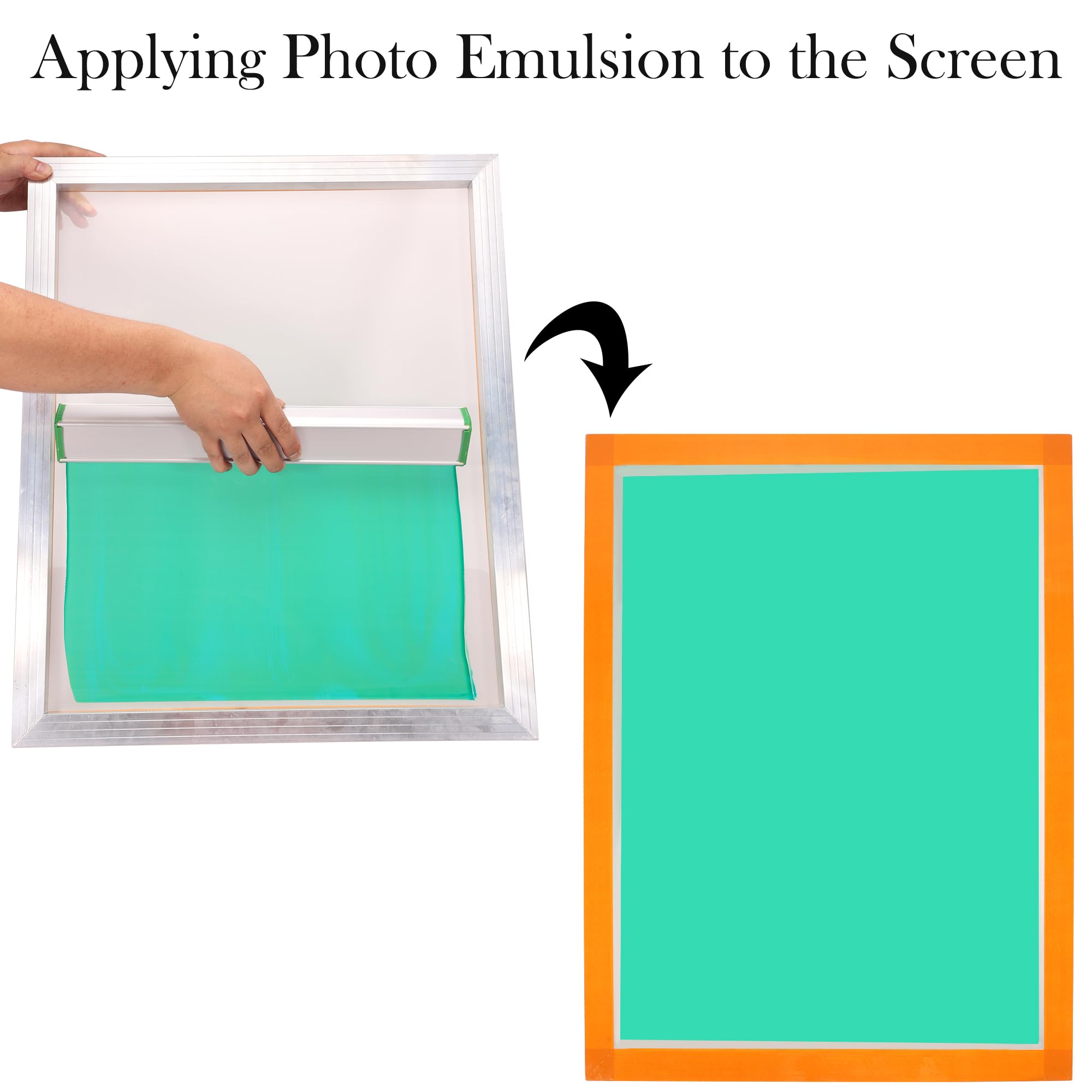 Caydo Screen Printing Photo Emulsion (8.5 oz), Diazo Sensitizer(1g), Measuring Cup, Gloves, and 5 Stir Sticks, Pre-Sensitized Photo Emulsion Screen Printing Supplies for Screen Printing and Fabric
