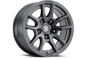 ICON VEHICLE DYNAMICS ICON Alloys Vector 5, Satin Black, 17 x 8.5/5 x 150, 25mm Offset, 5.75" BS, 2617855557SB