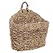 MyGift 6.5 Inch Handwoven Rattan Wall Hanging Storage Basket, Small Decorative Baskets