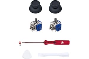 Mcbazel 7 In 1 Hall Effect Analog Joystick for PS5 DualSense Controller Thumbsticks Repair Kit with Opening Tool and Thump Ca