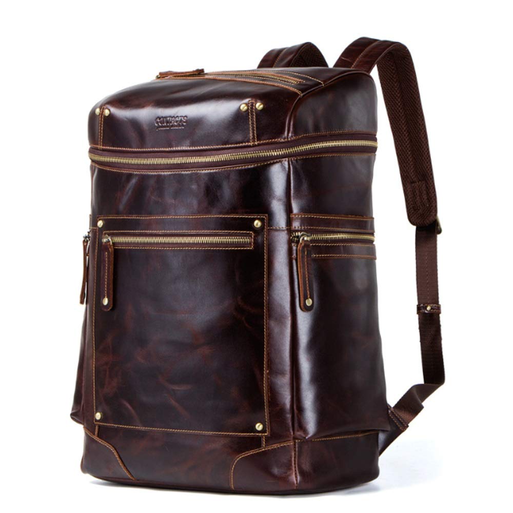 格安販売中 ファッション メンズバックパック Tongling レトロ Large ブラウン B07q3g67wh Mb105 ブラウン L トレンド トラベルバッグ 多機能バックパック メンズバッグ クレイジーホースレザー メンズ Wwmp Org Za