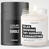 Makester Luxury Soy Wax Candle - Vanilla, Jasmine, Sugared Almond