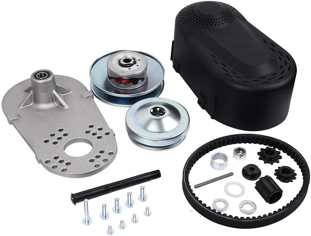 LSAILON Go Kart Asymmetric Torque Converter Kit 1 Clutch 12T and 10T 30