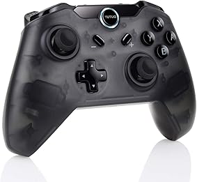 TUTUO Nintendo Switch Controlador Mando Inalámbrico Gamepad Bluetooth Controller Joypad Video Guego Joystick para Nintendo Switch Pro -Negro 