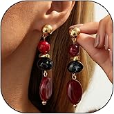 Amber Earrings for Women Brown Crystal Earrings Brown Earring for Women Dangling Teardrop Delicate Vintage Style Gifts