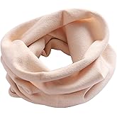 YWTAENOH 100% Cashmere Knitted Loop Scarf Warmer Cold Weather Neck Gaiter Soft Chunky Scarf for Men and Women