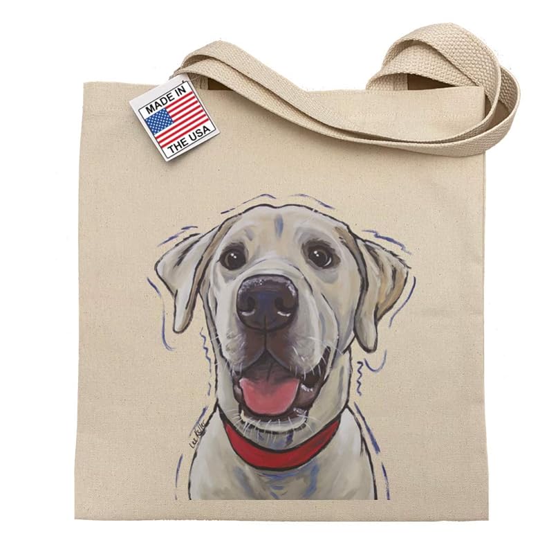 Yellow Lab Tote Bag, Labrador Retriever Tote Bag Handmade