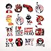 ZONTOR Stickers,100pcs Cool Vinyls Graffiti Stickers for Personalize Laptops,PC, Skateboards, Luggage, Cars, Bumpers, Bikes, Bicycles (Pack of 100 (Red Storm)