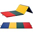 BMS 4x8x2 Gymnastics Mats for Gymnastics 4 Pannel Foldding Lightweight Gym Mats for Home Gymnastics Equipment Exercise Mat Tumbling Mats for Gymnastics Panel Mat
