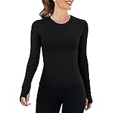 Loovoo Women Workout Shirts 1/2/3 Pack Athletic Compression Tee Dry Fit Yoga Gym Basic Tops