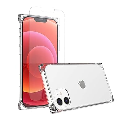 ANHONG Clear Square Case with Screen Protector Nigeria Ubuy - Main Image