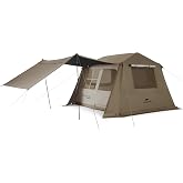 Naturehike Village Instant Tent, 4 Person 8 Person Camping Tent with Full Rainfly, Waterproof Large Cabin Tents for Car Camping