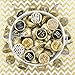 Black and Gold 75th Birthday Party Favor Stickers, Chocolate Kisses Candy Stickers - 180 Labels