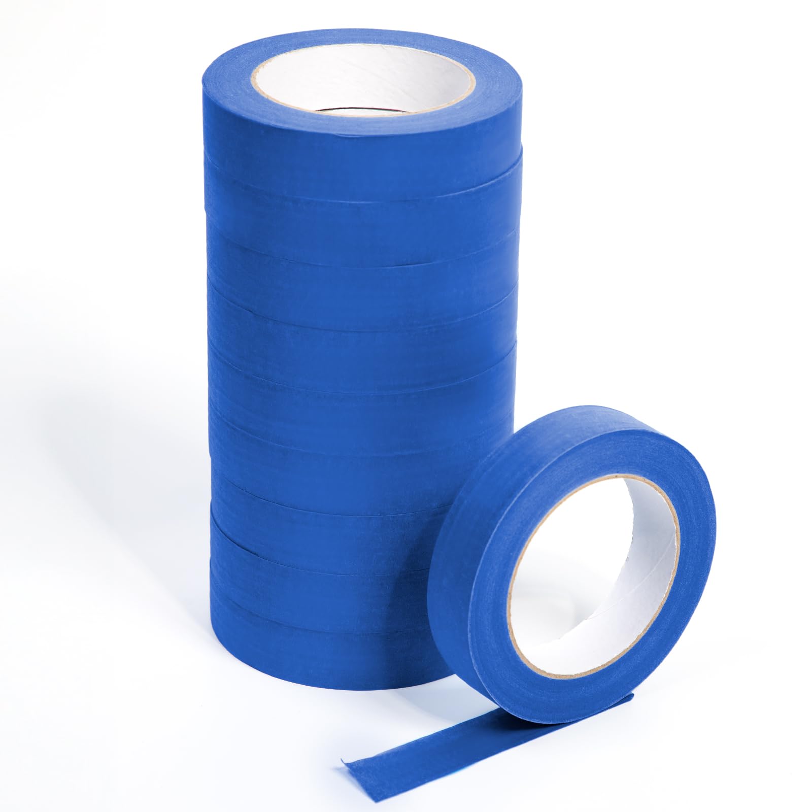NORTHERN BROTHERS Masking Tape for Painting - 24 mm x 50 m Blue Decorators Tape, 10 Rolls