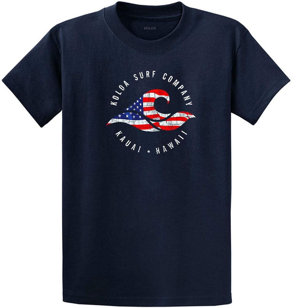 Koloa Surf Vintage USA Flag Wave Logo T-Shirts,Tanks and Hoodies