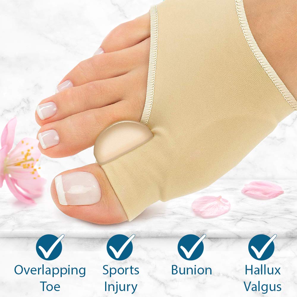 Bunion Corrector and Orthopedic Hallux Valgus Relief Splint Gel Bunion Pads Sleeves Brace – Toe Stretcher Bunion Guard for Men and Women Gel Toe Spacer, Toe Separator, Toe Spreader – Bunion Protector : Beauty