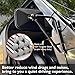 Audew A Pair Shake-Proof Rectangular Adventure Mirrors, Bolt-on Door Hinge Mirror, Off-Road Doorless Mirrors, Jeep Side Mirrors Fits All Jeep Wrangler TJ JK JL CJ (Textured Black)
